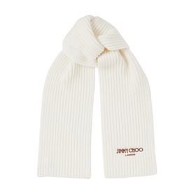 Yukiko Logo Wool Scarf