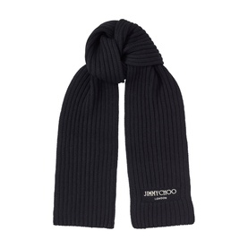 Yukiko Logo Wool Scarf