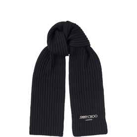 Yukiko Logo Wool Scarf