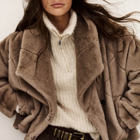 Pinie Faux Fur Coat