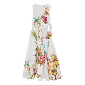 Bianca Linen Floral Print Dress