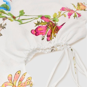 Bianca Linen Floral Print Dress