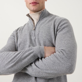 Half-Zip Cashmere Sweater