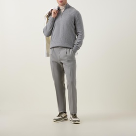 Half-Zip Cashmere Sweater