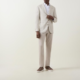 Prince of Wales Macro Single-Breasted Blazer