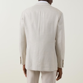 Prince of Wales Macro Single-Breasted Blazer