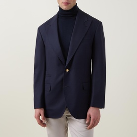 Hopsack Single Breasted Blazer