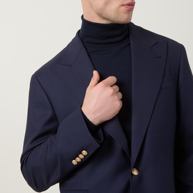 Hopsack Single Breasted Blazer