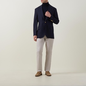 Hopsack Single Breasted Blazer