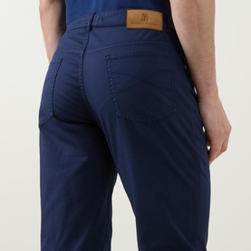 Garment-Dyed Straight Leg Jeans