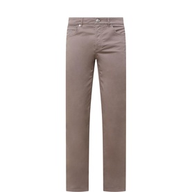 Garment-Dyed Straight Leg Jeans