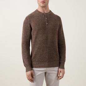 Serafino Henley Knitted Sweater