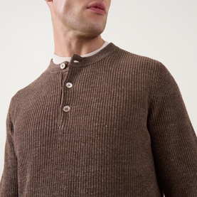 Serafino Henley Knitted Sweater