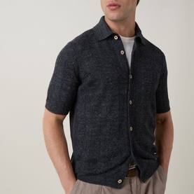 Wide Rib Knit Shirt