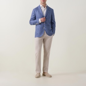 Hopsack Single-Breasted Blazer