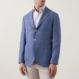 Hopsack Single-Breasted Blazer