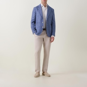 Hopsack Single-Breasted Blazer