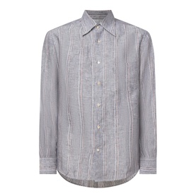 Double Stripe Single Cuff Casual Shirt