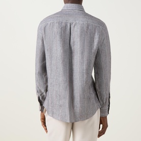 Double Stripe Single Cuff Casual Shirt