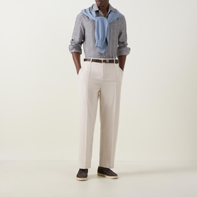 Double Stripe Single Cuff Casual Shirt
