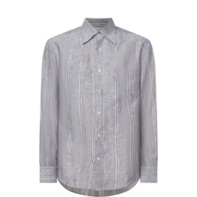 Double Stripe Single Cuff Casual Shirt