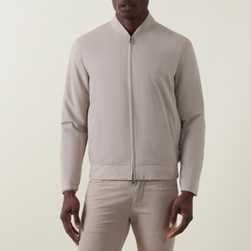 Two-Way Zip Bomber Jacket