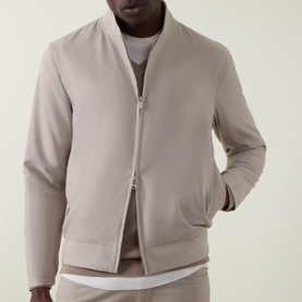 Two-Way Zip Bomber Jacket