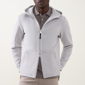 Piqu&eacute; Scuba Zip Hoodie