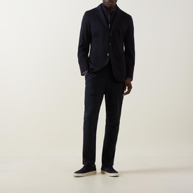 Single Breasted Sweatshirt Blazer