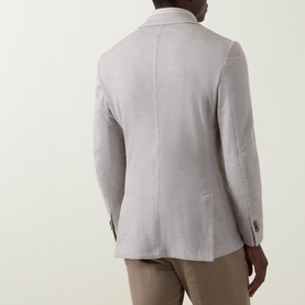 Micro Textured Single-Breasted Blazer
