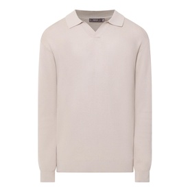 Ribbed Polo Sweater