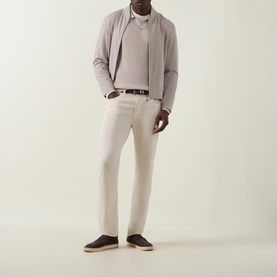 Ribbed Polo Sweater