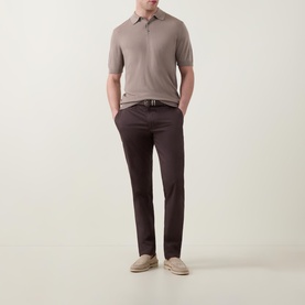 Fine Knit Polo Shirt