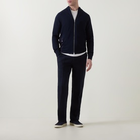 Piqu&eacute; Scuba Straight Leg Trousers