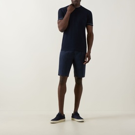 Tipped Knit T-Shirt