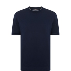 Tipped Knit T-Shirt