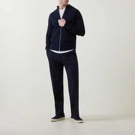 Flap Pocket Zip Sweatshirt