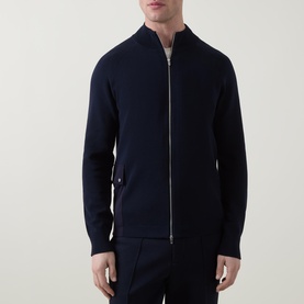 Flap Pocket Zip Sweatshirt