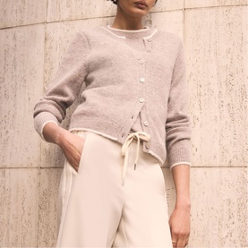 Fawn Double Layered Cardigan
