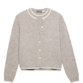 Fawn Double Layered Cardigan