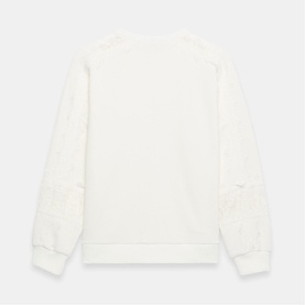 Lace Insert Sweatshirt