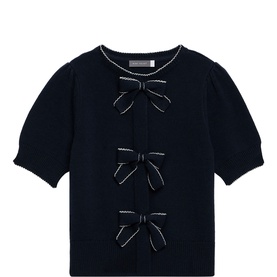 Bow Front Knitted Top