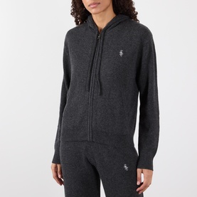 SRC Logo Knitted Zip Hoodie
