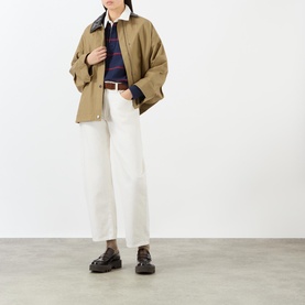 Serif Logo Striped Rugby Sweatshirt