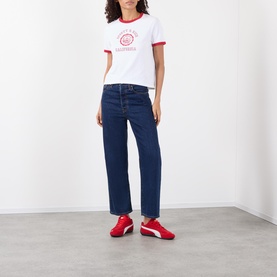 California Logo Emblem Ringer T-Shirt