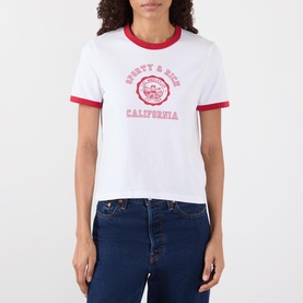 California Logo Emblem Ringer T-Shirt