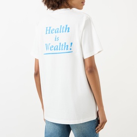 Health Is Wealth Slogan T-Shirt