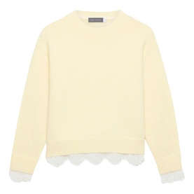 Lace Hem Sweater