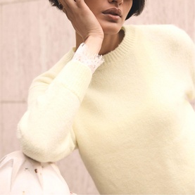 Lace Hem Sweater