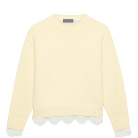 Lace Hem Sweater